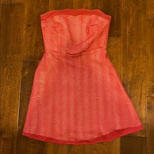 Keepsake Red Strapless Fit and Flare Dress Size S